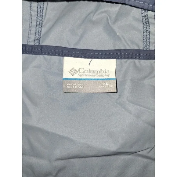 Columbia Windbreaker Jacket Youth Size XL (18/20) Rain Gray W/ Hood - Picture 4 of 5